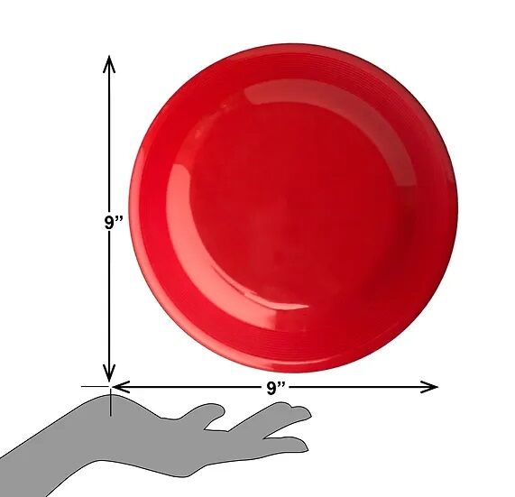 Petsport Tuff Disk Dog Toy with Coastal Logo in Red, 9-In