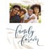 "Family Forever" Decorative Magnetic Wooden Frame in White, 3.75-In x 5-In