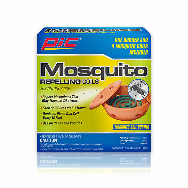 PIC® Mosquito Repelling Coils With Mosquito Coil Burner