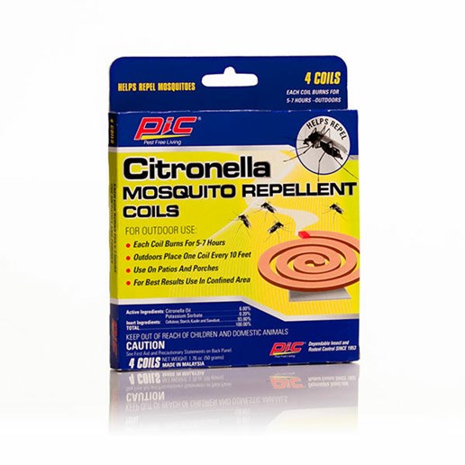 Citronella Mosquito Repellent Coils, 4-Pack