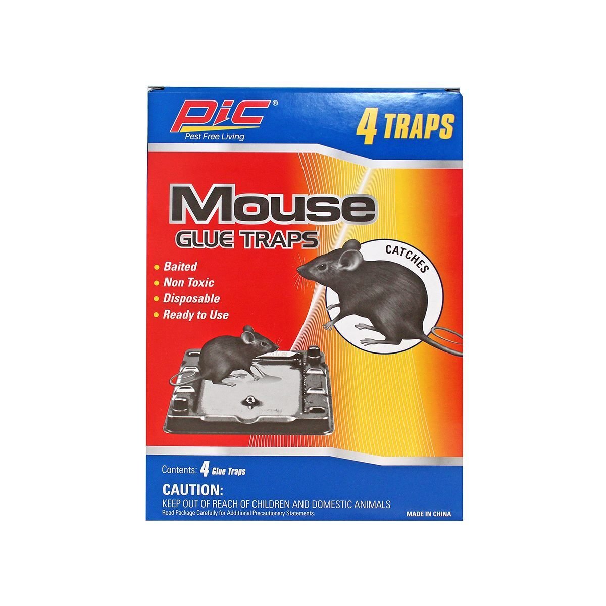 PIC Mouse Glue Tray, 4-Pk