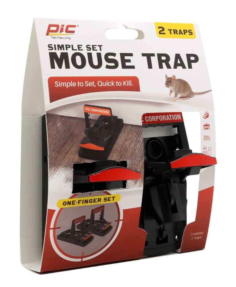 PIC Simple Set Mouse Trap, 2-Pk