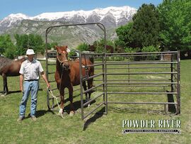 Powder Mountain 12-Ft 18-Ga Bow Gate Combo with Pin & Clip