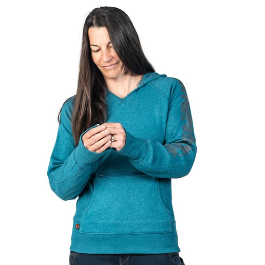 Dovetail Workwear Women's Anna Pullover Hoodie in Teal