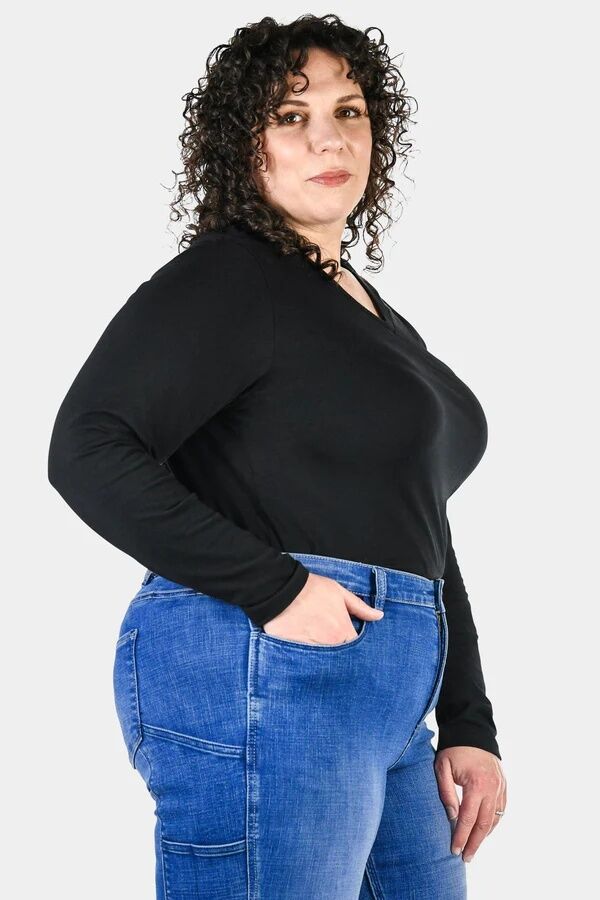 Dovetail Workwear Women's Long Sleeve V-Neck T-Shirt