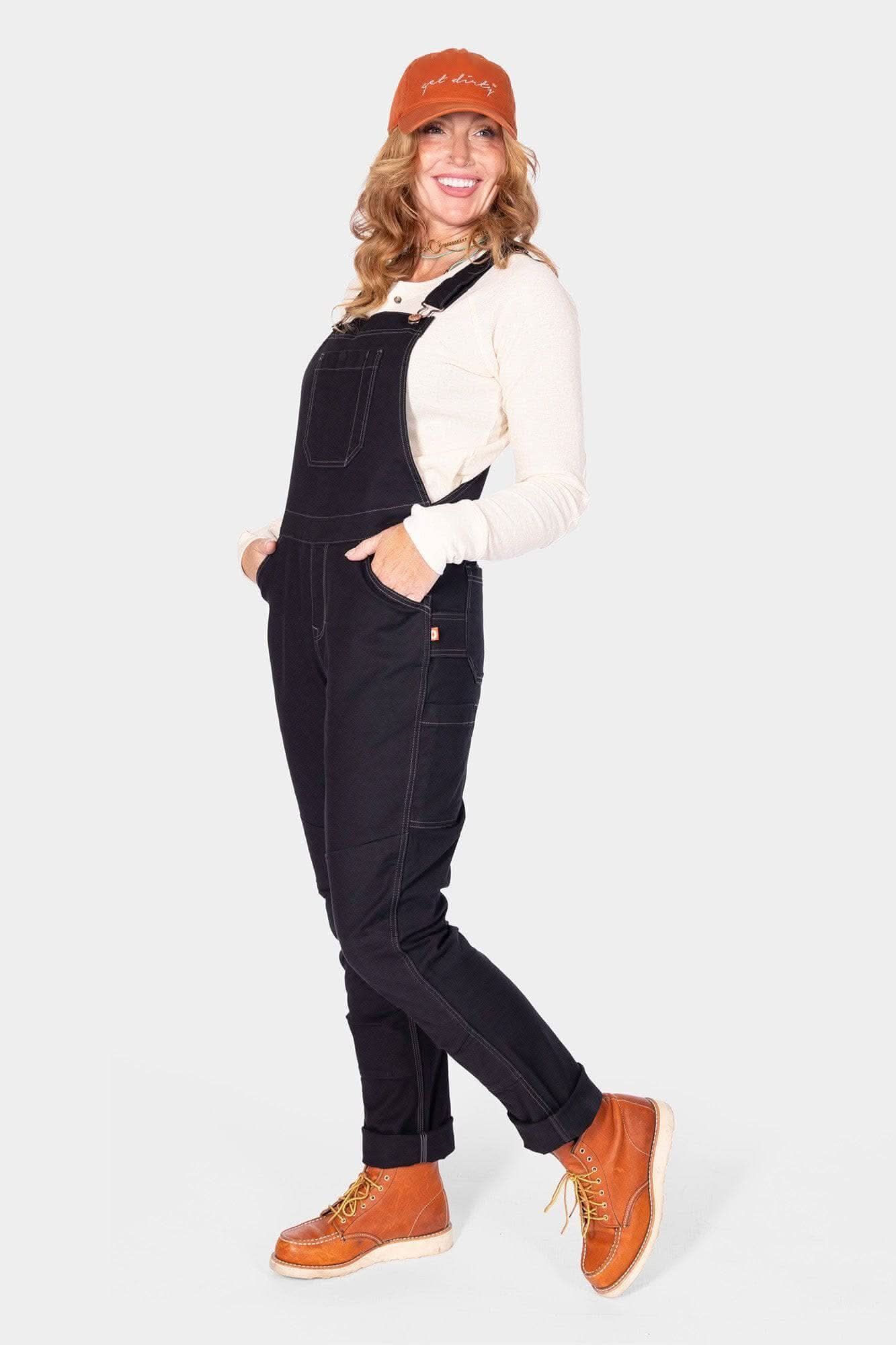 Dovetail Workwear Women's GO TO Stretch Canvas Overalls