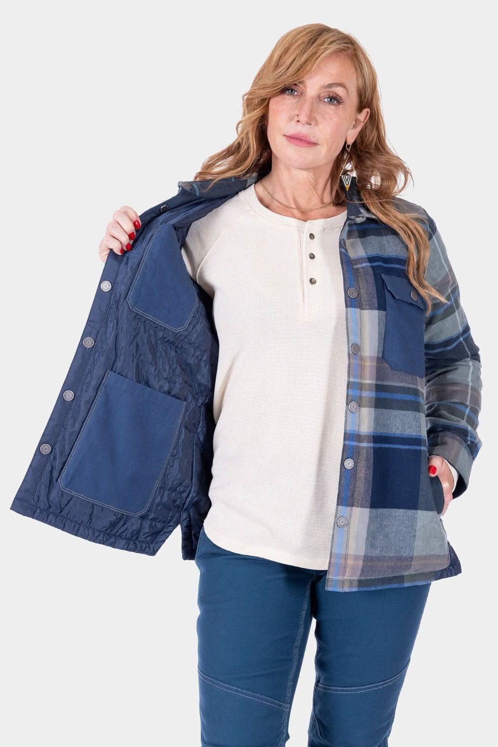 Dovetail Workwear Women's Durham Reversible Quilted Shirt Jac