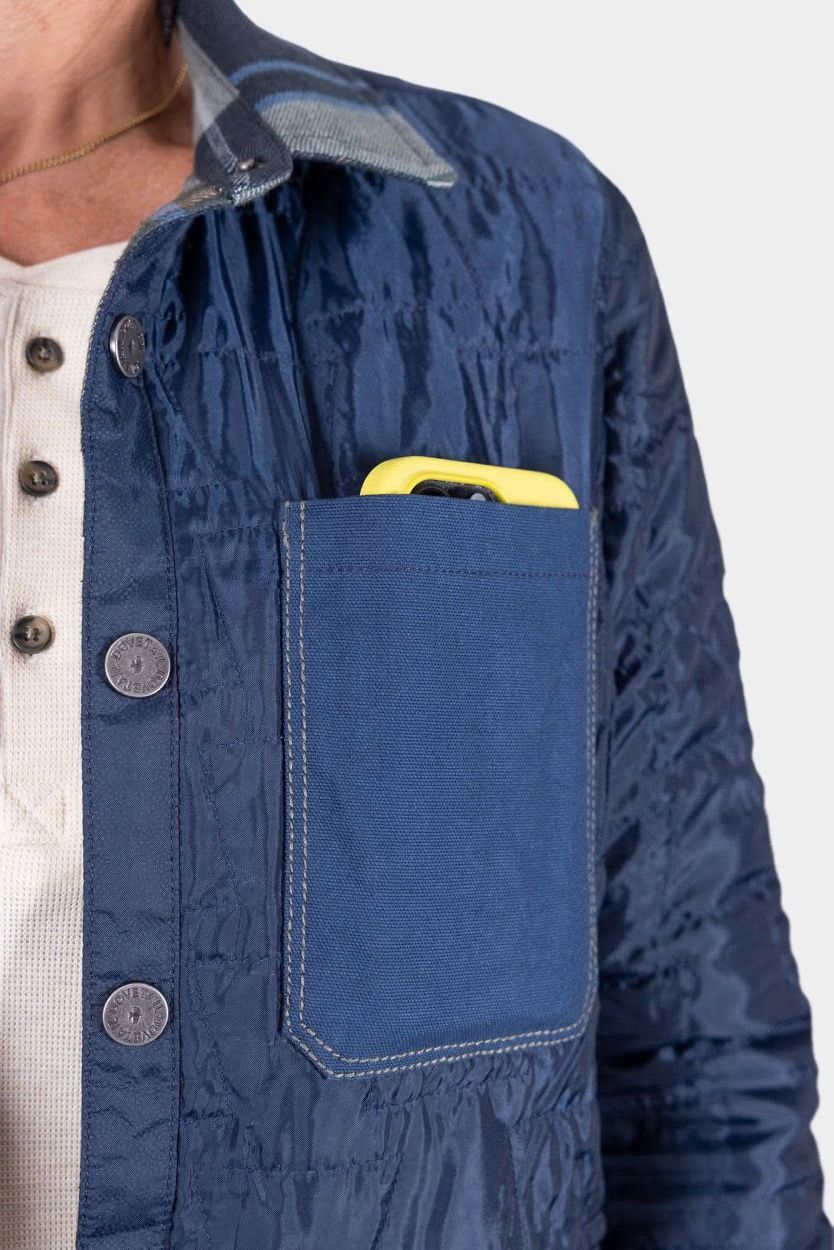 Dovetail Workwear Women's Durham Reversible Quilted Shirt Jac