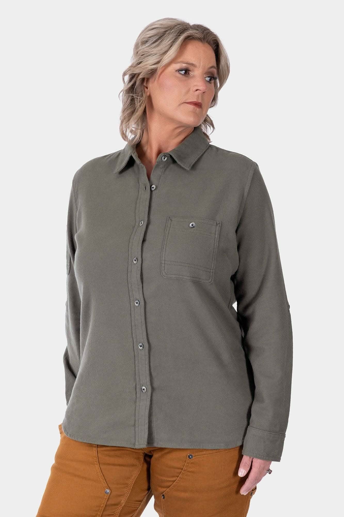 Dovetail Workwear Givens Stretch Chamois Work Shirt