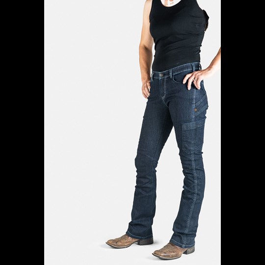 Dovetail Workwear Women's DX Bootcut Denim Jean in Indigo - Jeans