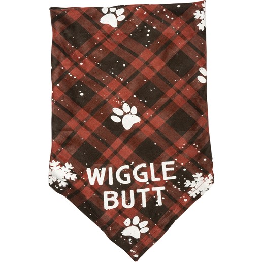 "Wiggle Butt" Large Pet Bandana