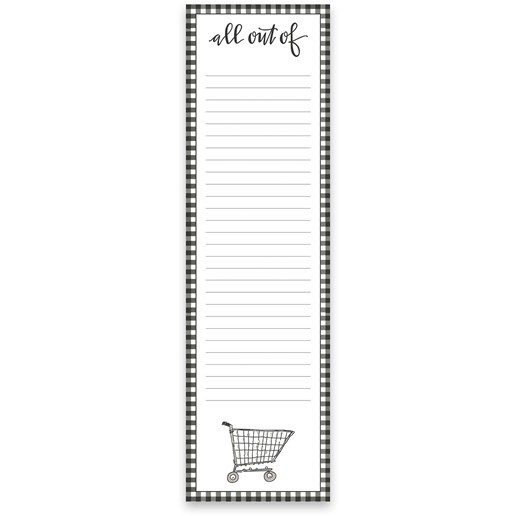"All Out Of " List Pad