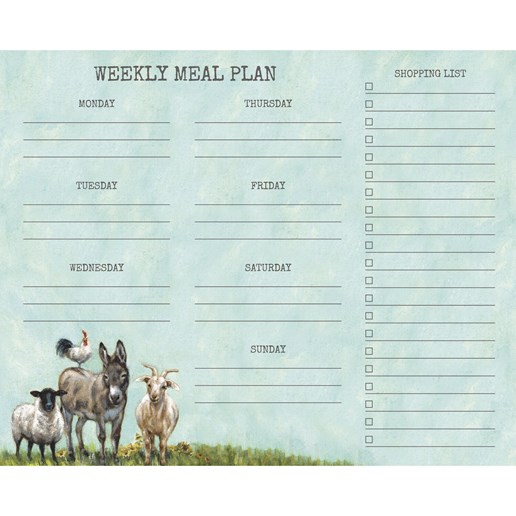 "Meal Plan" Notepad