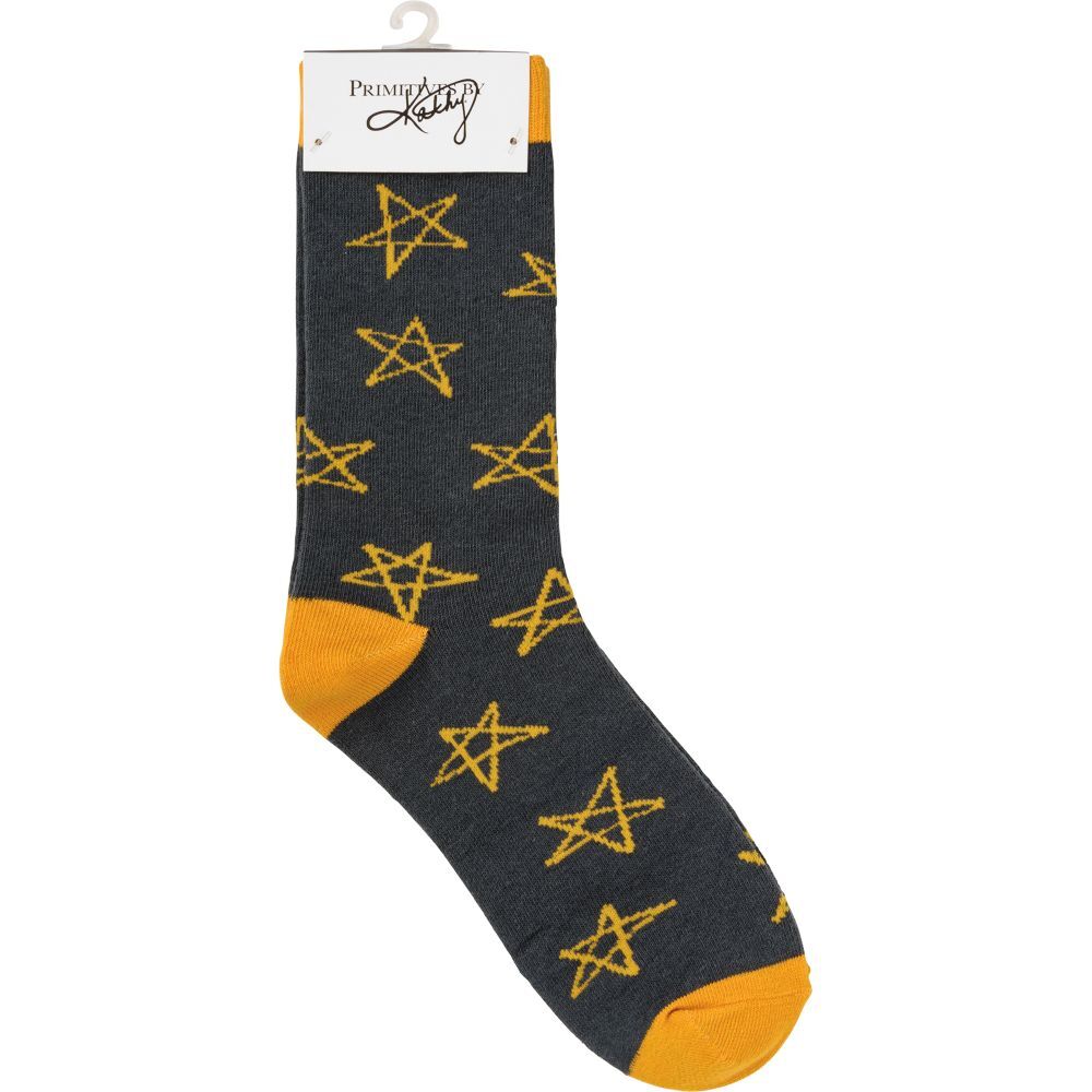 Primitives By Kathy Good Friends Are Like Stars Box Sign And Sock Set