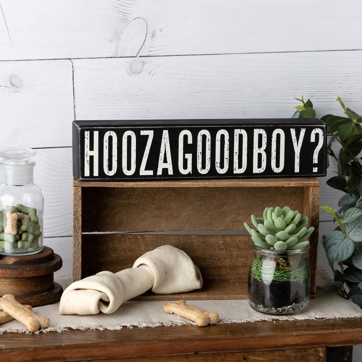 Primitives By Kathy Hoozagoodboy Box Sign