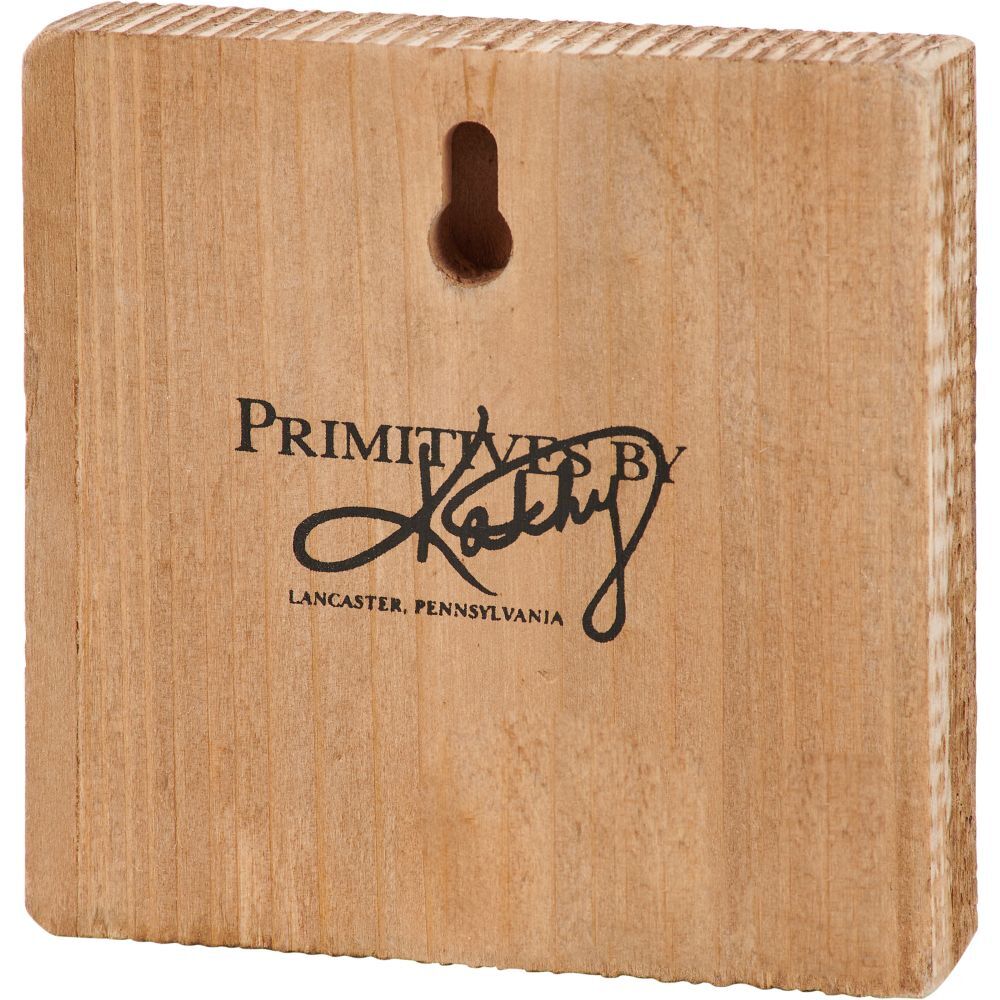 Primitives By Kathy Fall Tractor Block Sign