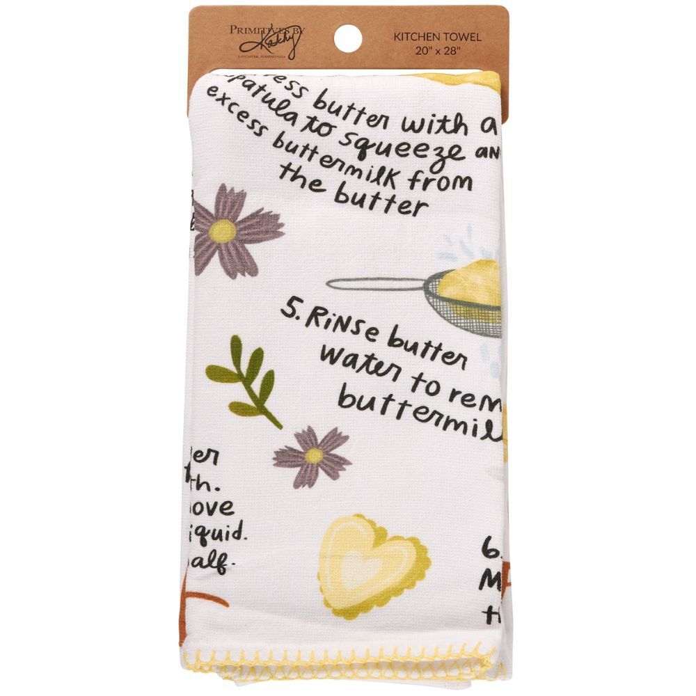 Primitives By Kathy Homemade Butter Recipe Kitchen Towel