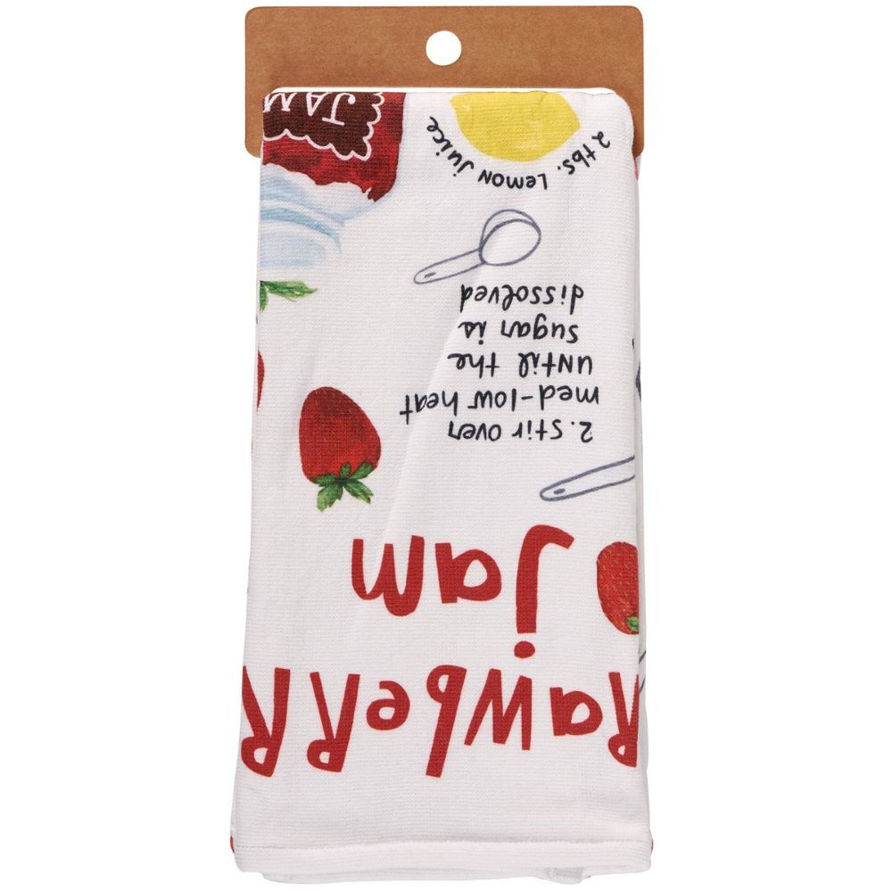 Primitives By Kathy Strawberry Jam Recipe Kitchen Towel