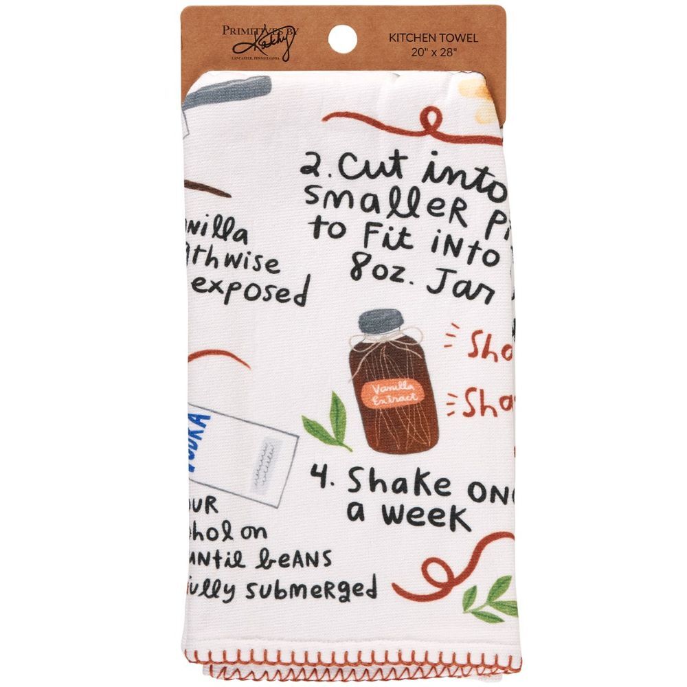 Primitives By Kathy Vanilla Extract Recipe Kitchen Towel