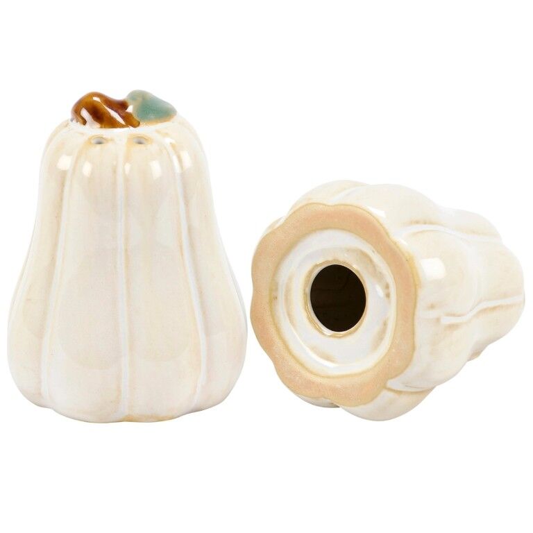 Primitives By Kathy White Pumpkins Salt & Pepper Set, 2 1/4-In x 2 3/4-In x 2 1/4-In, 2-Pc