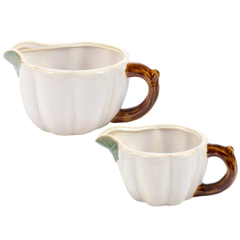 Primitives By Kathy White Pumpkins Creamer Set, 2-Pc