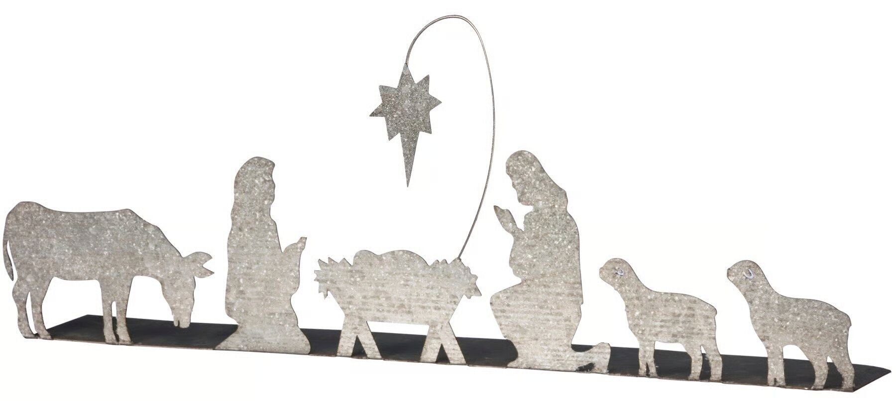 Primitives By Kathy Metal Nativity Stand Up