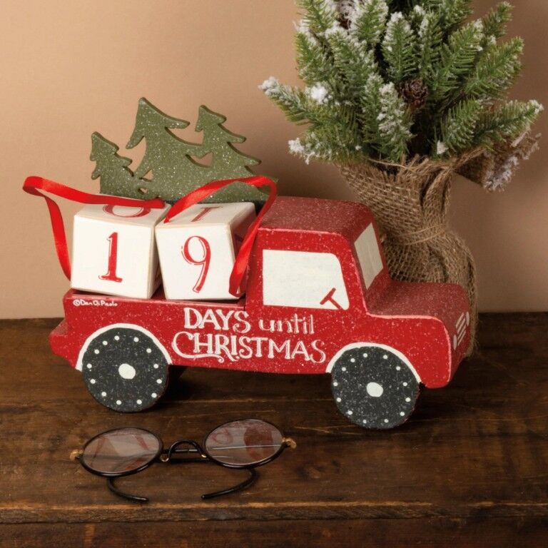 Primitives By Kathy Tree And Truck Merry Christmas Block Countdown