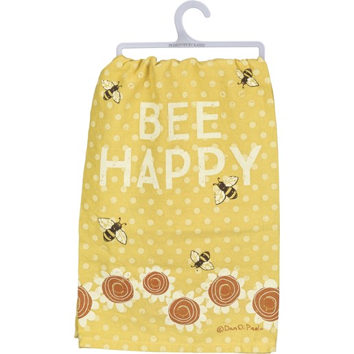"Bee Happy" Kitchen Towel
