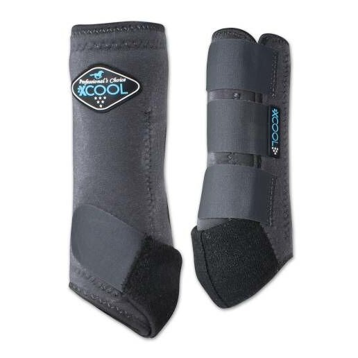 2XCool Sports Medicine Boots Front in Charcoal, Medium