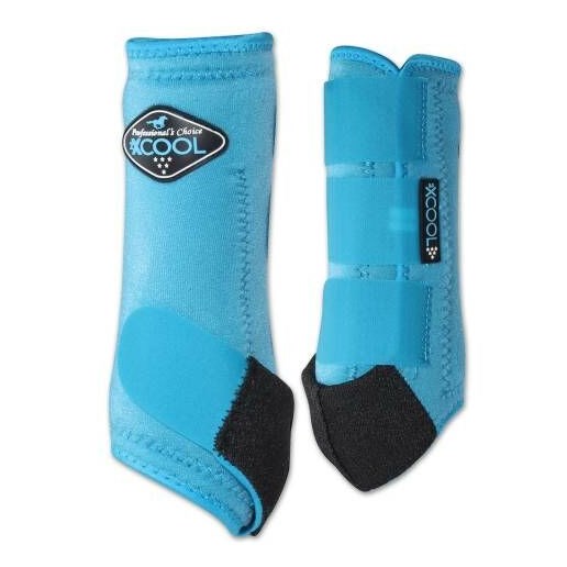 2XCool Sports Medicine Boots Front in Pacific Blue, Medium