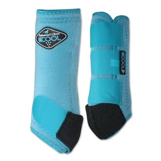 2XCool Sports Medicine Boots Front in Turquoise, Medium