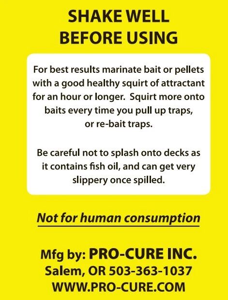 Pro-Cure Crab & Shrimp Attractant Oil, 16-Oz