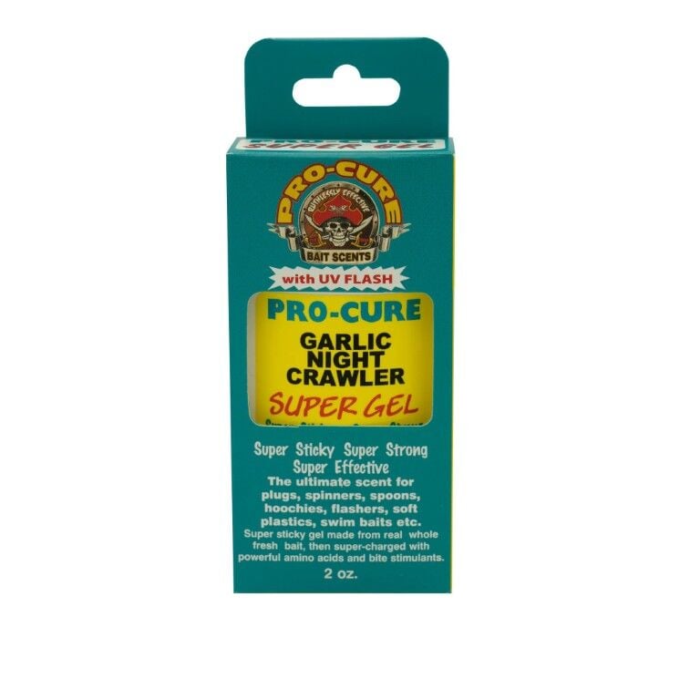 Pro-Cure Garlic Nightcrawler Super Gel Fishing Bait Scent, 2-Oz