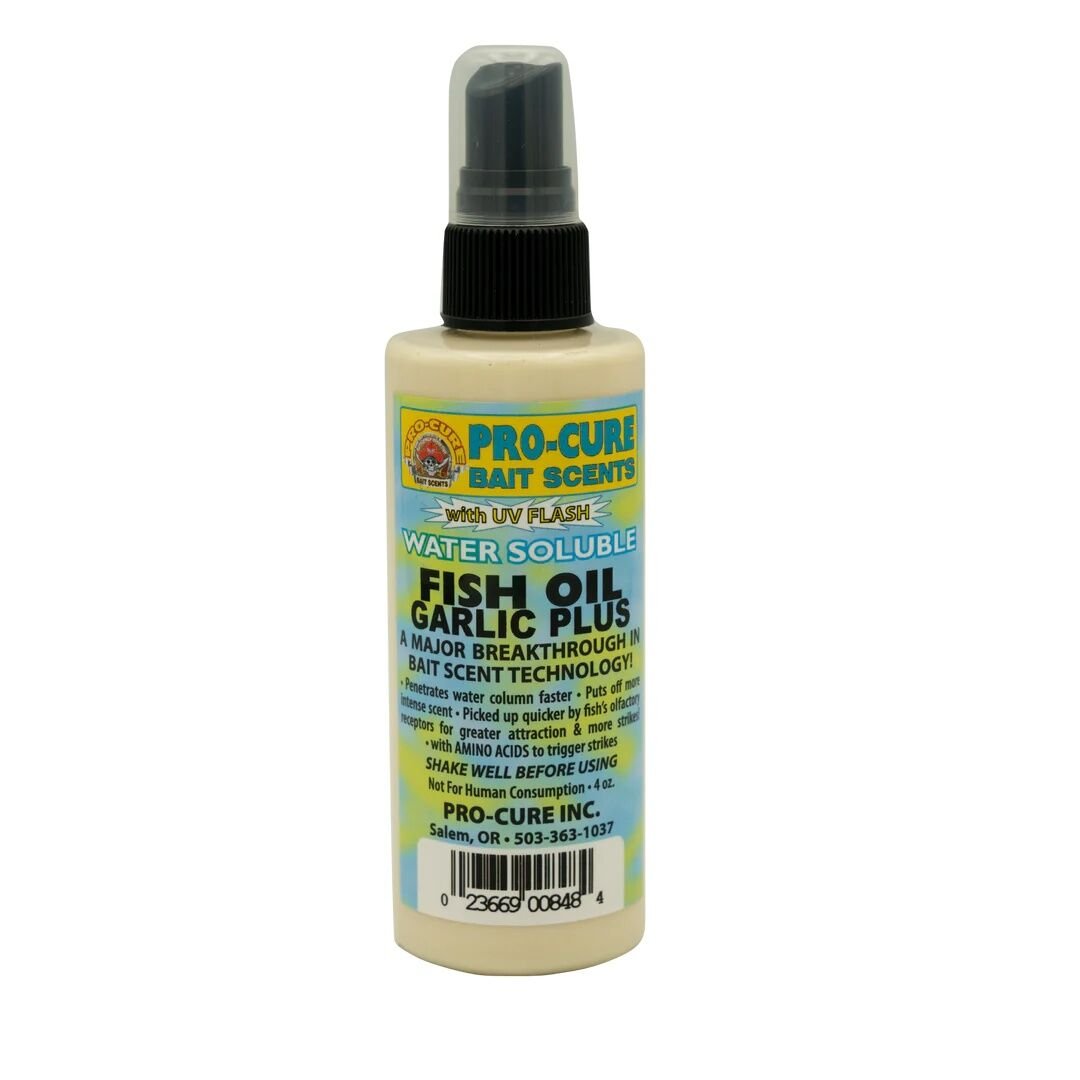 Pro-Cure Fish Oil Garlic Plus Bait Scent, 4-Oz