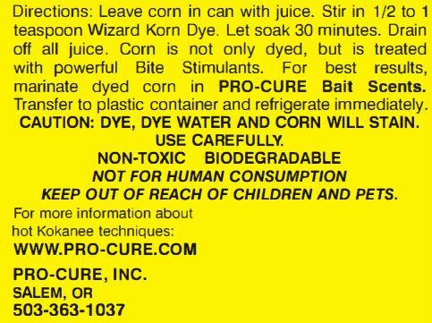 Pro-Cure Fluorescent Orange Wizard Kokanee Killer Korn Dye, 4-Oz