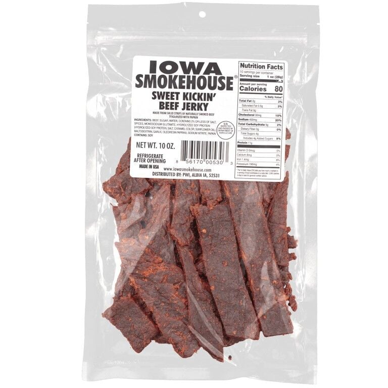 Iowa Smokehouse Beef Jerky Sweet Kickin', 10-Oz
