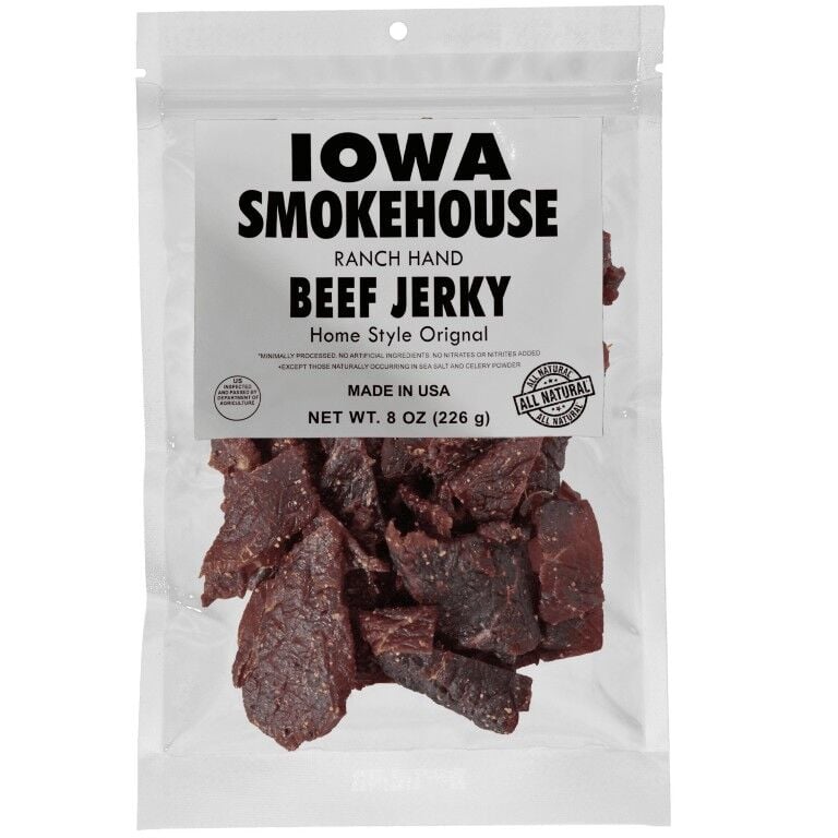 Iowa Smokehouse Ranch Hand Home Style Original Beef Jerky, 8-Oz