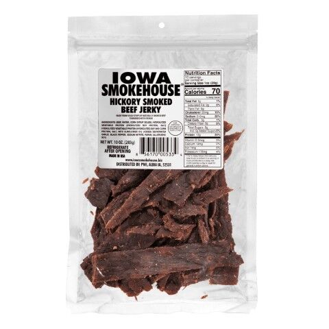 IOWA SMOKEHOUSE Beef Jerky Hickory Smoked, 10-Oz