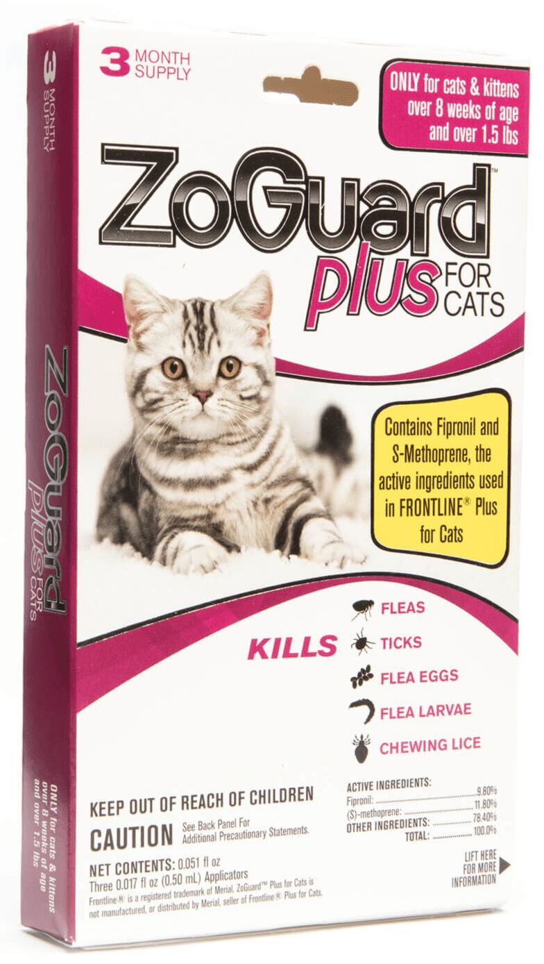 Zoguard Plus For Cats, 1.5-Lb and Up, Single Dose