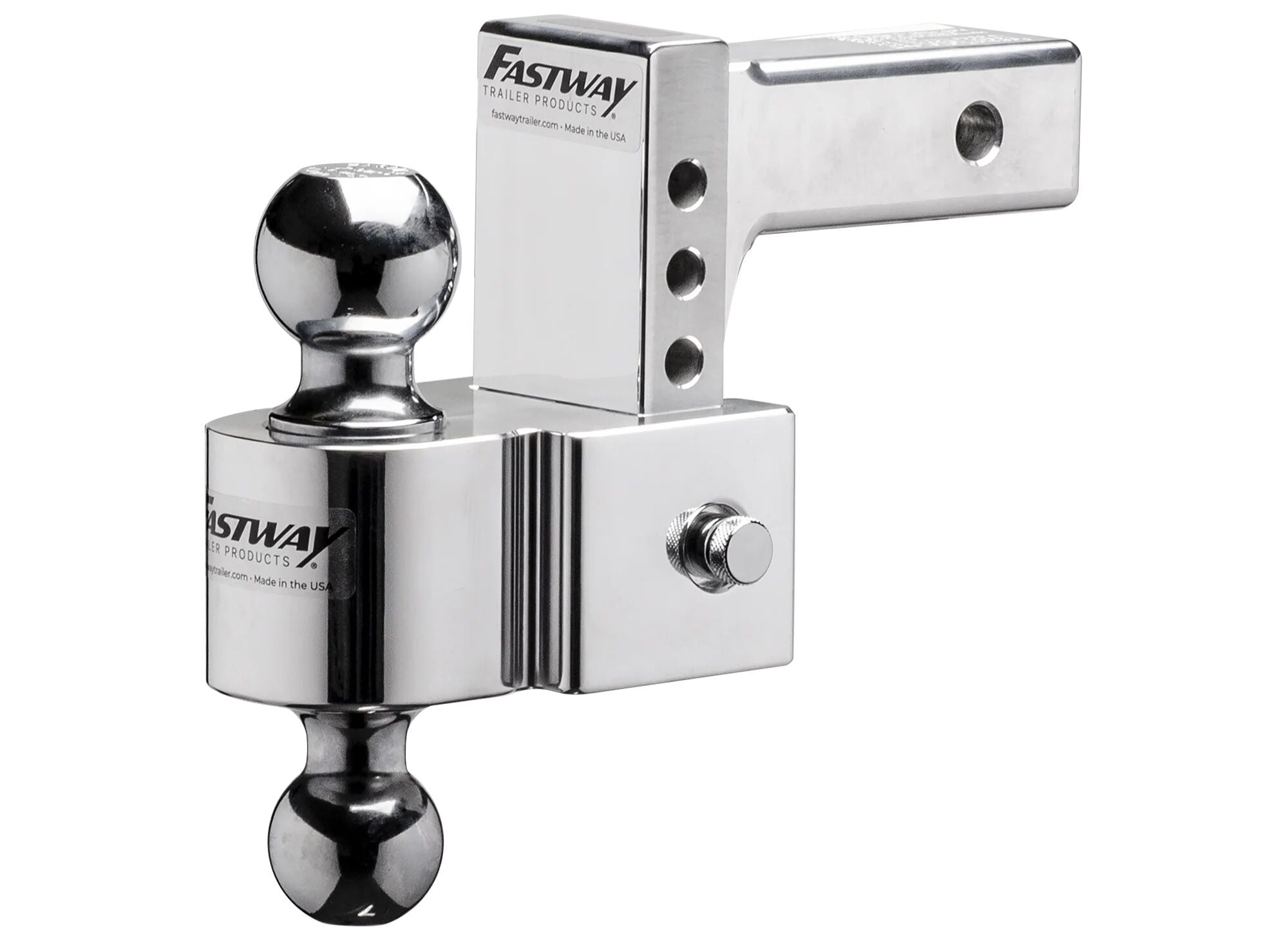 Fastway Flash Simple Ball Mount, 2 1/2 in. Shank, 8 in. Drop, 2 in. & 2 5/16 in. Ball, 18,000 lb.