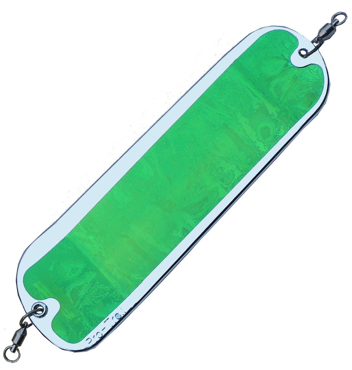Pro-Troll ProChip 11 Green Bubble On Chrome Flasher, 11-In
