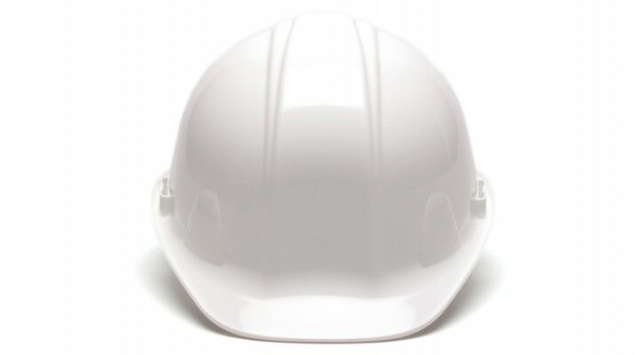 Pyramex Safety Products Sl Series 4 Pt. Snap Lock Suspension Hard Hat, White
