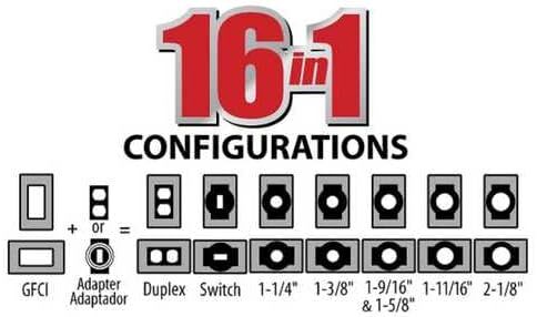 TayMac Extra Duty 1-Gang Weatherproof In-Use 16-In-1 Electrical Cover, 2 3/4-In