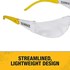 DeWALT Lightweight Protective Safety Glasses with Wraparound Frame
