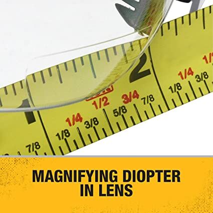 DeWALT Reinforcer Protective Safety Glasses, 1.0 Rx-Bifocal Lens, Clear