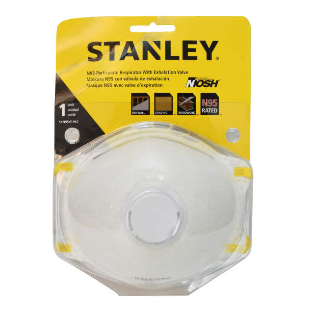 Radians Stanley N95 Valved Particulate Respirator