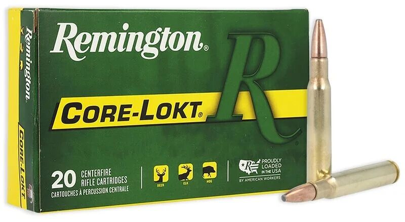 Remington Core-Lokt .30-06 Springfield, 150 Grain Pointed Soft Point Rifle Ammo, 20-Rd