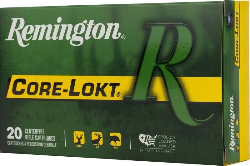 Remington Core-Lokt .30-06 Springfield, 150 Grain Pointed Soft Point Rifle Ammo, 20-Rd