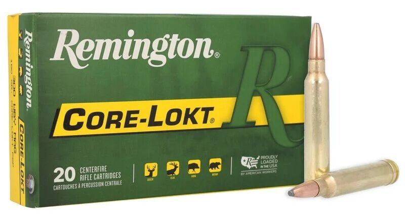 Remington Core-Lokt 300 Win Mag 180 Grain Pointed Soft Point Core Ammunition, 20-Rd
