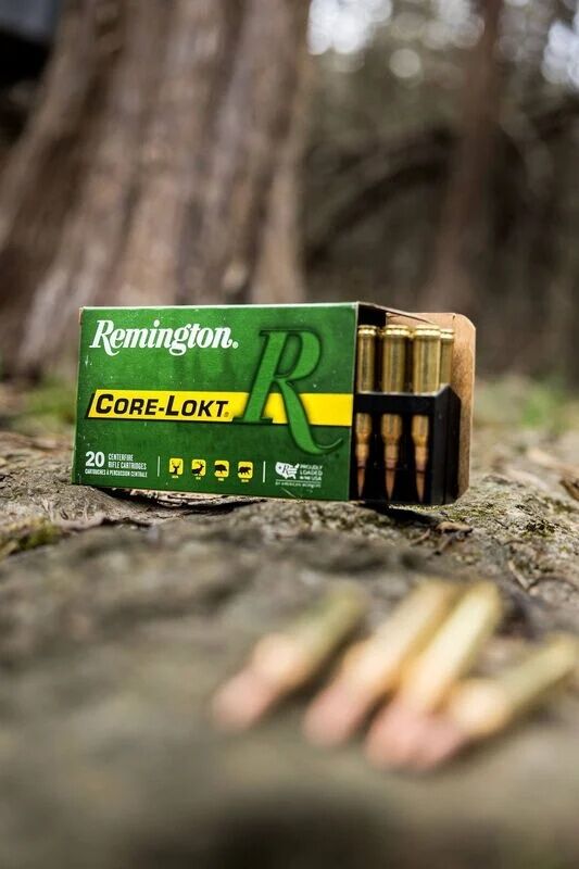 Remington Core-Lokt .308 Win, 150 Grain Pointed Soft Point Rifle Ammo, 20-Rd
